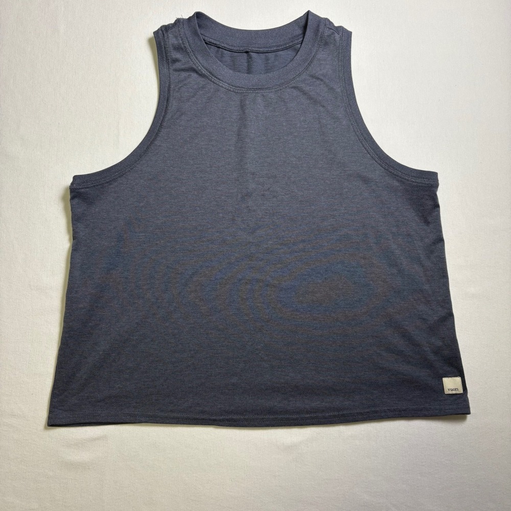 Vuori, Energy Top, Small, Charcoal Heather, Activewear Yoga Tank, MSRP $58